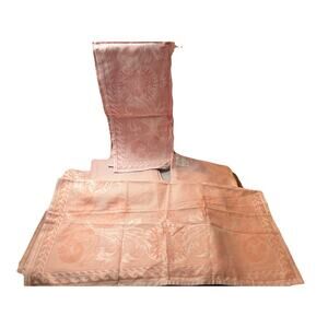 Le Jacquard Francais primrose bordier Portulan Blush 5 Napkins 24x24"